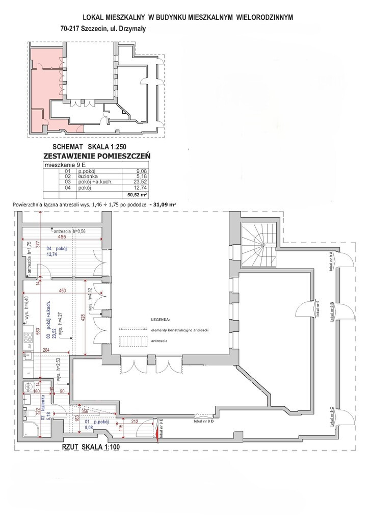 Mieszkanie Sprzedaż Szczecin Śródmieście-Centrum Michała Drzymały